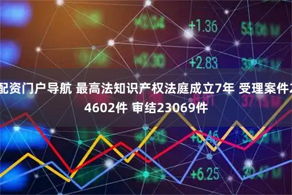 配资门户导航 最高法知识产权法庭成立7年 受理案件24602件 审结23069件