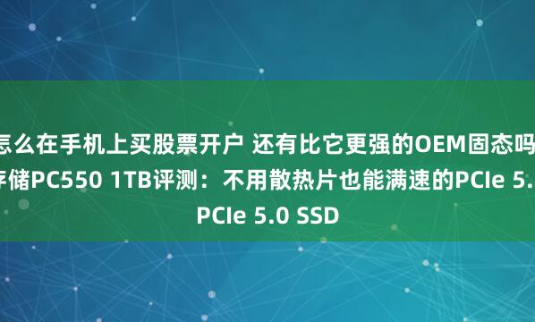 怎么在手机上买股票开户 还有比它更强的OEM固态吗！长江存储PC550 1TB评测：不用散热片也能满速的PCIe 5.0 SSD